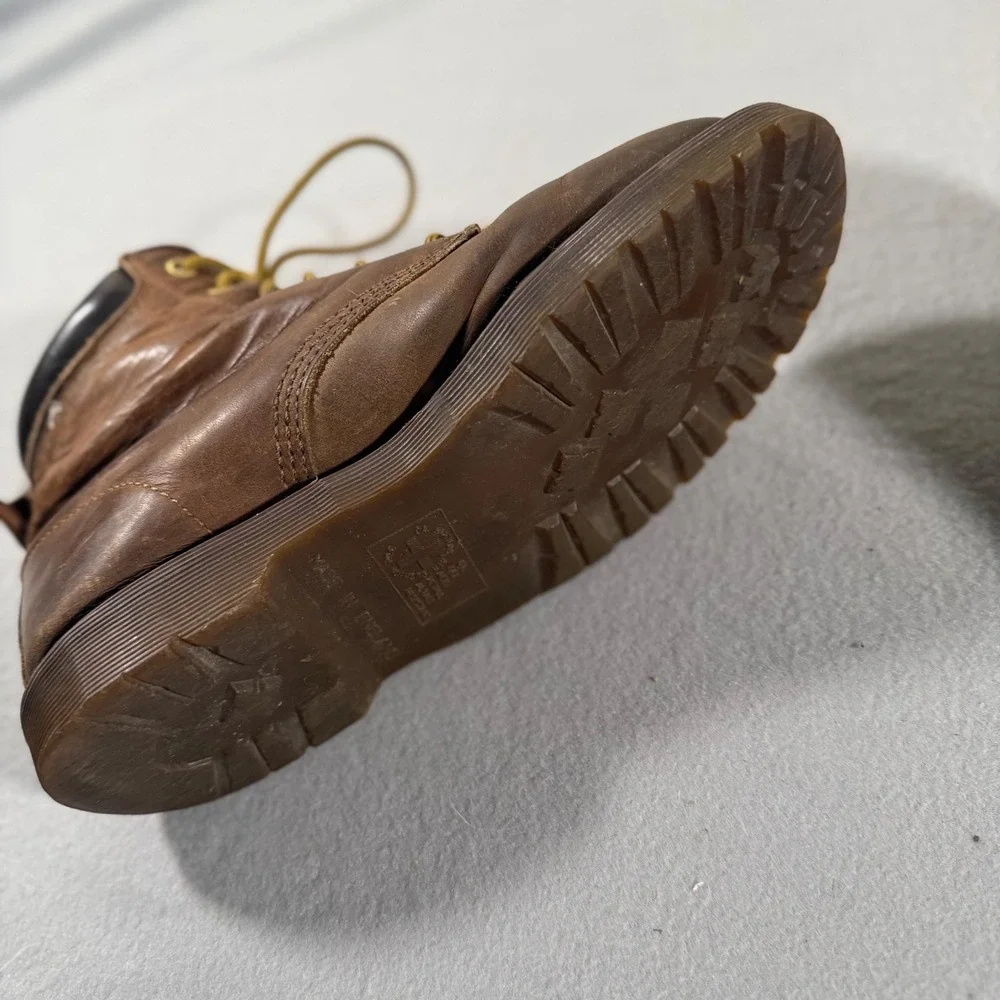 Dr. Martens 939 Made in England Vintage Brown Leather Boots Mens 9